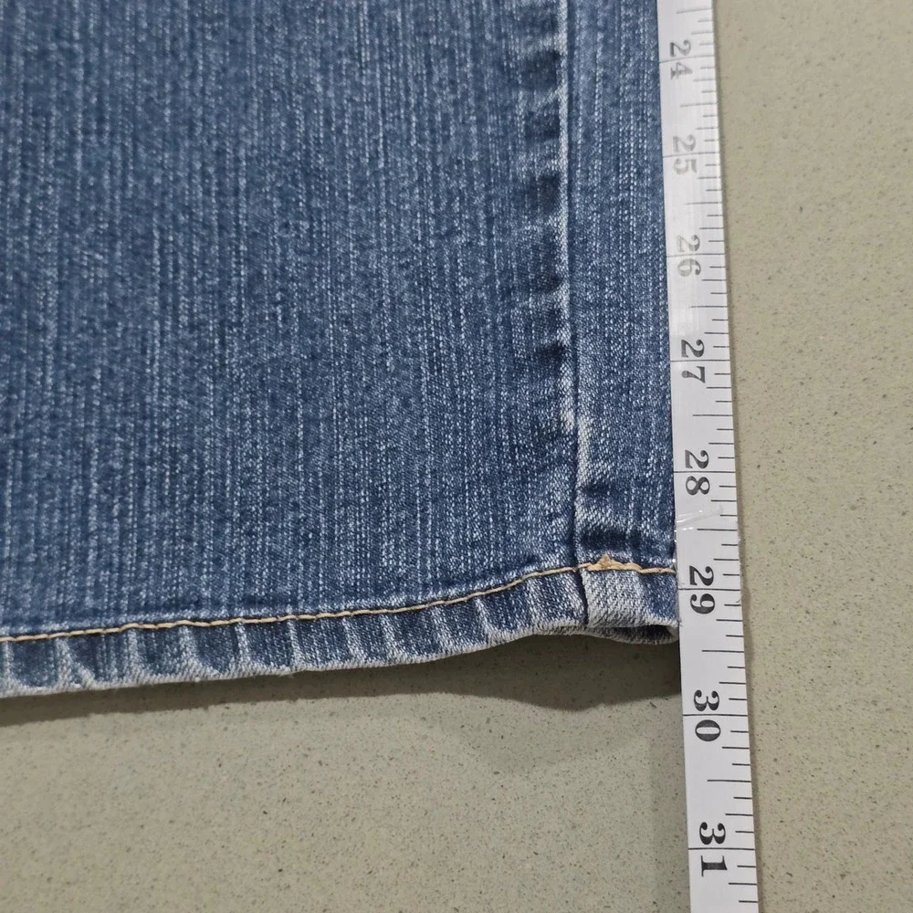 Gloria Vanderbilt Amanda High Rise Tapered Jeans Medium Wash Blue Womens Size 12